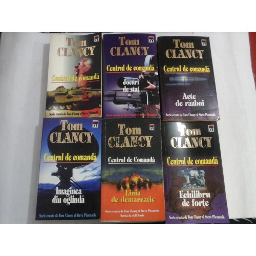 (6 volume) Centrul de comanda / Acte de razboi / Jocuri de stat / Imaginea din oglinda /Echilibru de forte /Linia de demarcatie - TOM CLANCY (6 volume) Centrul de comanda / Acte de razboi / Jocuri de stat / Imaginea din oglinda /Echilibru de forte /Linia de demarcatie - TOM CLANCY